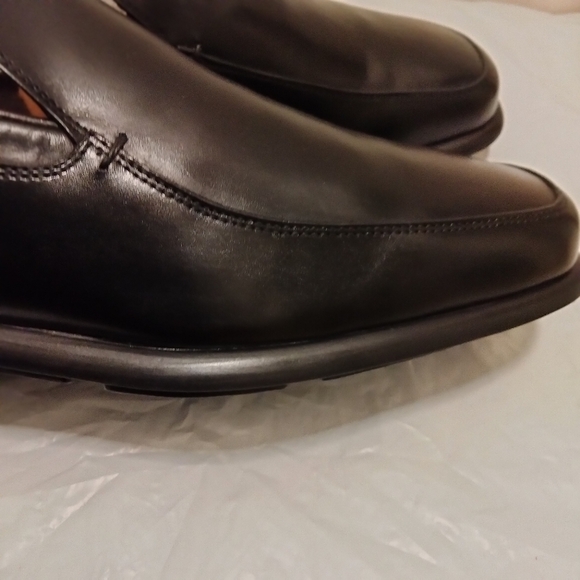 Salvatore Ferragamo "PONCHO" Black Slip-On Calfskin Loafers (Size 12 D - Picture 6 of 15